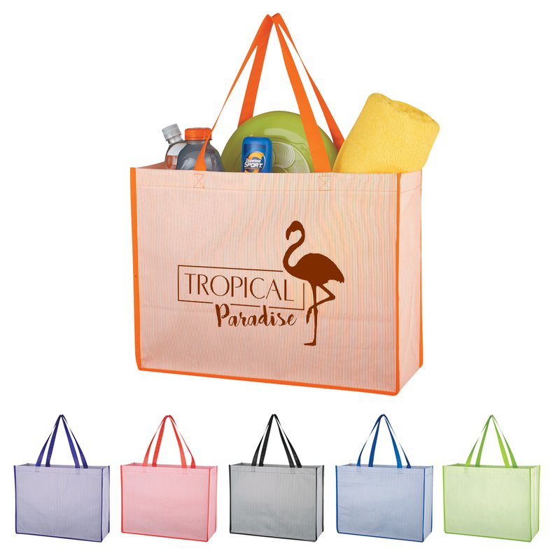 Main Product Image for Imprinted Matte Laminated Non-Woven Bahama Tote Bag