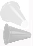 Megaphone with Popcorn Insert - White