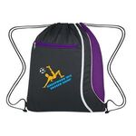 Mesh Accent Drawstring Sports Pack -  