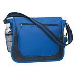 Messenger Bag with Matching Striped Handle -  