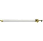 Metal Crown Pen - White