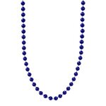 Metallic Blue Mardi Gras Beads -  