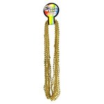 Metallic Gold Mardi Gras Beads - Metallic Gold