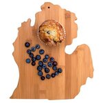 Michigan State Shaped Bamboo Serving and Cutting Board -