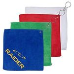 Microfiber Golf Towel w/ Grommet and Hook -  