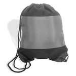 Microfiber String Backpack - Black-black