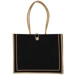 Milan Jute Tote - Black