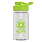 Mini 16 oz. PETE Sports Bottle with Drink thru lid -  