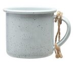 Mini Campfire Mug Ornament - White