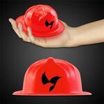 Mini Red Plastic Firefighter Hat - Red