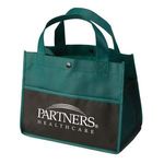 Mini Snap Non-Woven Lunch Tote - Hunter Green