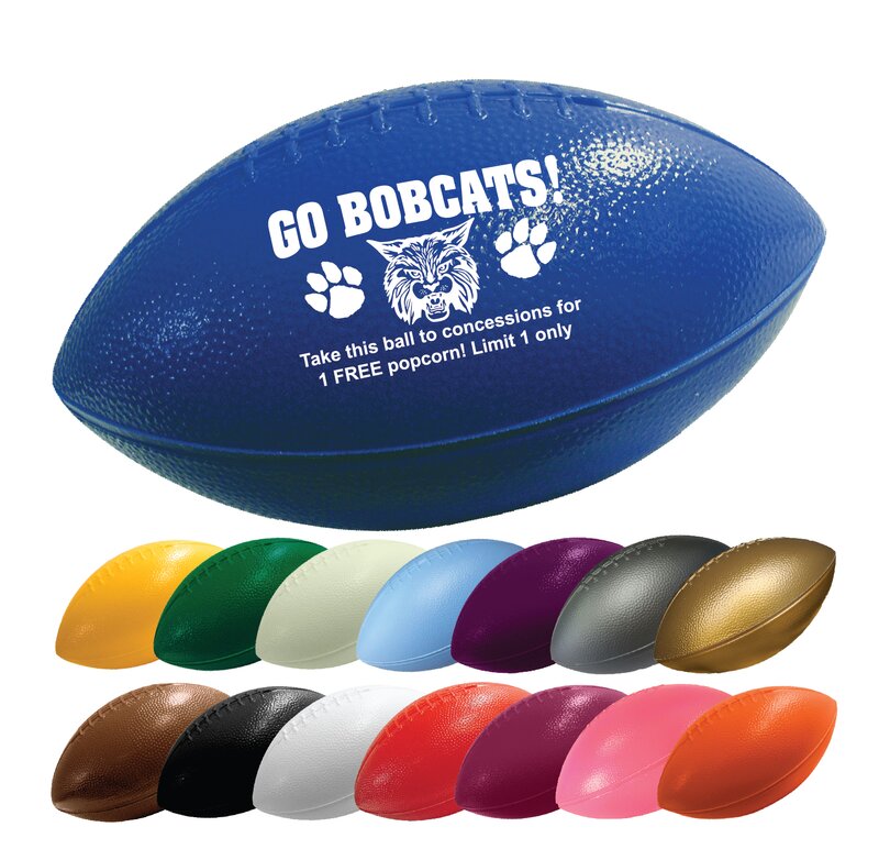 Main Product Image for Mini Throw Plastic Footballs Printed