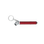 Mini Tire Gauge Key Chain - Metallic Red