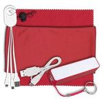 Mobile Tech Power Bank Accessory Kit w/ Cloth in Cinch Pouch -  