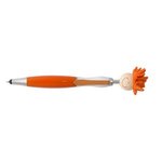 MopTopper (TM) Screen Cleaner With Stylus Pen - Orange