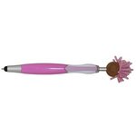 Multi-Culture MopTopper (TM) Screen Cleaner with Stylus Pen - Pink