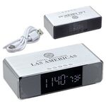 Buy Imprinted Mystic Alarm Clock With Wireless Speaker & Wireless Ch