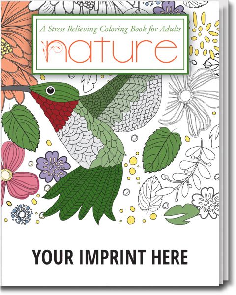 Main Product Image for Nature. Stress Relieving Coloring Books For Adults USA Made