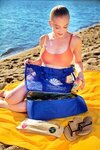 Nautical Insulated Beach Bag -  