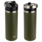 NAYAD(TM) Ranger 18 oz Stainless Bottle w/ Flip-Top Spout - Olive