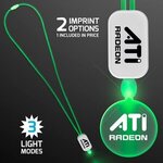 Buy Neon Lanyard with Acrylic Circle Pendant - Green