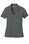 Nike Golf Ladies Dri-FIT Vertical Mesh Polo-Embroidered - Anthracite