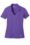 Nike Golf Ladies Dri-FIT Vertical Mesh Polo-Embroidered - Court Purple