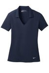 Nike Golf Ladies Dri-FIT Vertical Mesh Polo-Embroidered - Marine