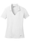 Nike Golf Ladies Dri-FIT Vertical Mesh Polo-Embroidered - White