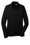 Nike Golf Ladies LongSleeve DriFIT Stretch Tech Polo-Embroidered - Black