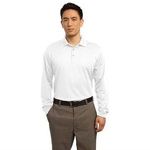 Nike Golf Tall Long Sleeve Dri-FIT Stretch Tech Polo. - White