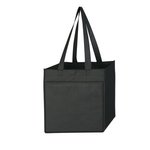 Non-Woven 6 Bottle Wine Tote Bag - Black