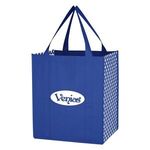 Non-Woven Curved Diamond Tote Bag - Royal Blue