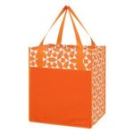 Non-Woven Geometric Shopping Tote Bag -  