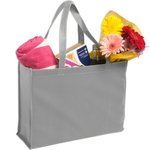 Non-Woven Shopping Tote - Gray