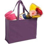 Non-Woven Shopping Tote - Purple