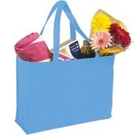 Non-Woven Shopping Tote - Sky Blue