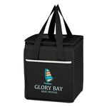 Non-Woven Wave Design Kooler Lunch Bag -  