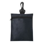 Non-Woven Zippered Pouch - Black