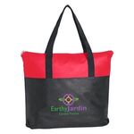 Non-Woven Zippered Tote Bag -  