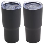 Odyssey 20 oz Stainless Steel/Polypropylene Travel Tumbler - Dark Black