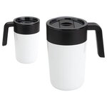 Omni 13 oz Stainless Steel/Polypropylene Mug - Medium White