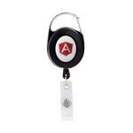 Buy Oval Metal Retractable Badge Reel with Carabiner