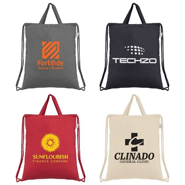 Main Product Image for Custom Printed Palma Recycled Cotton Drawstring Bag 5 oz