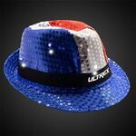 Patriotic Sequin LED Fedora -