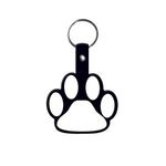 Paw Flexible Key Tag - Black