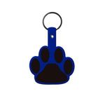 Paw Flexible Key Tag - Blue