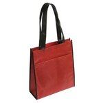 Peak Tote Bag with Pocket - Burgundy