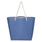 Peddler Jute Tote Bag - Blue