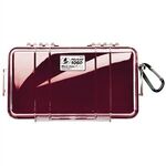 Pelican™ 1060 Micro Case - Clear Lid - Burgundy